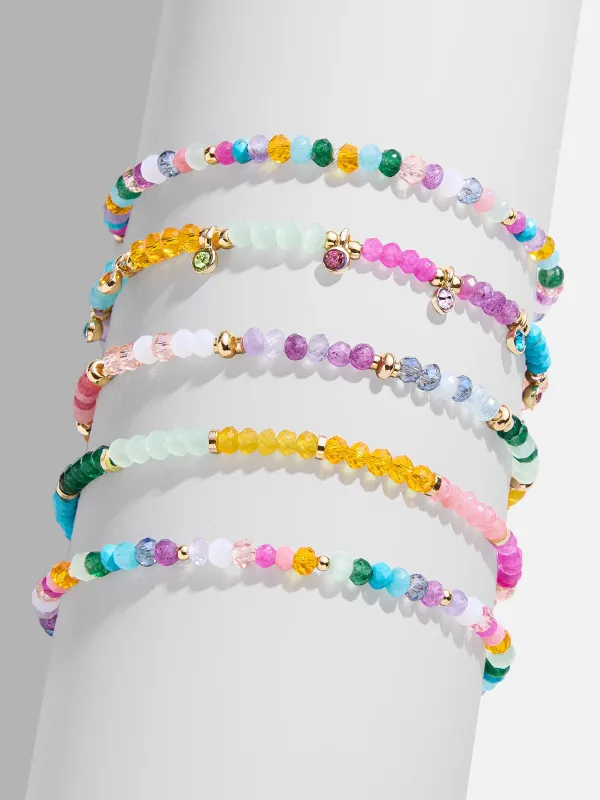 Indya Semi-Precious Layered Bracelet Set  - Multi sold by BaubleBar