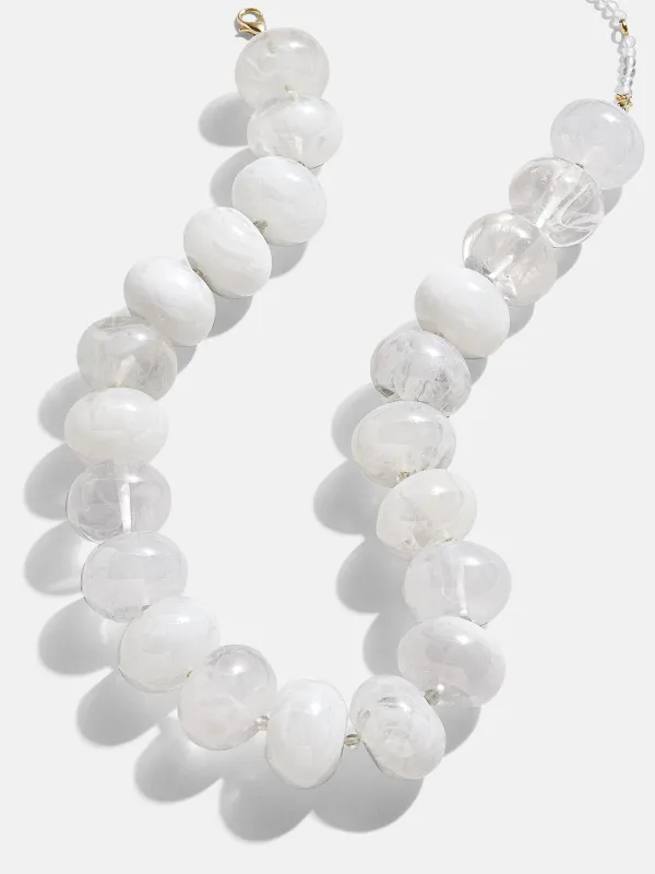 Joan Semi-Precious Necklace - White sold by BaubleBar
