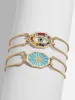 Evil Eye Reversible Bracelet - Gold/Multi sold by BaubleBar
