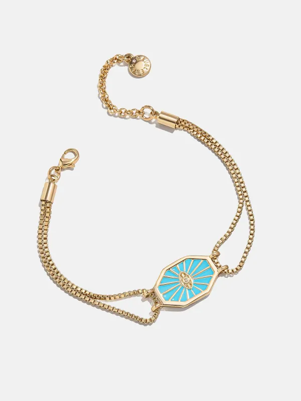 Evil Eye Reversible Bracelet - Gold/Turquoise sold by BaubleBar