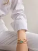 Evil Eye Reversible Bracelet - Gold/Turquoise sold by BaubleBar