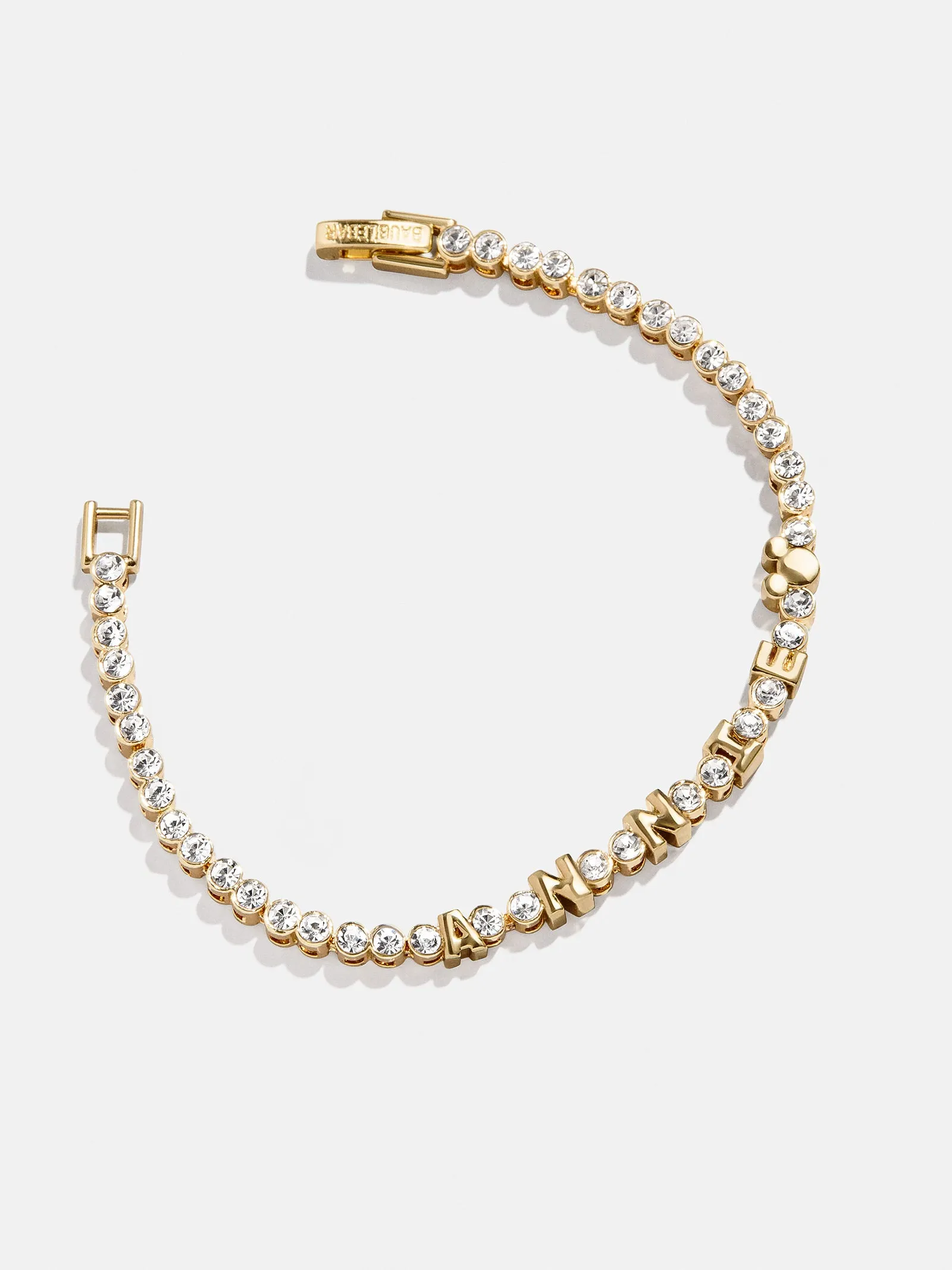 Disney Mickey Mouse Bezel Custom Tennis Bracelet - Gold/Pavé sold by BaubleBar product image thumbnail 3
