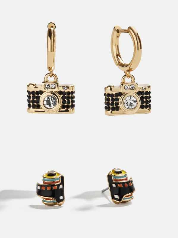 Picture This Earring Set - Camera sold by BaubleBar