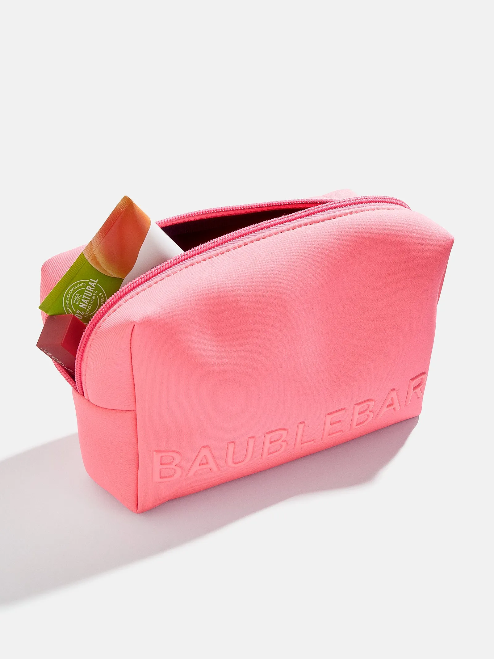 Take It Away Storage Pouch - Neon Pink sold by BaubleBar product image thumbnail 3