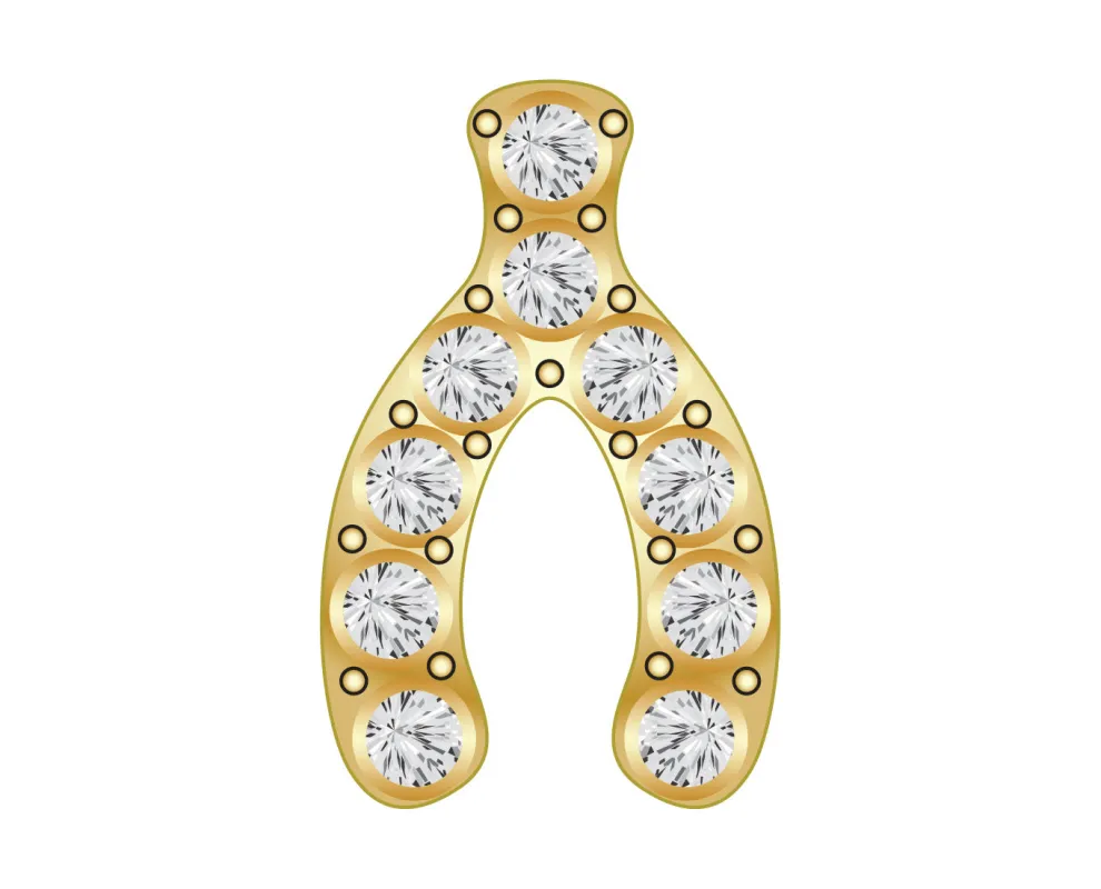 Pavé Motif Icon - Wishbone sold by BaubleBar