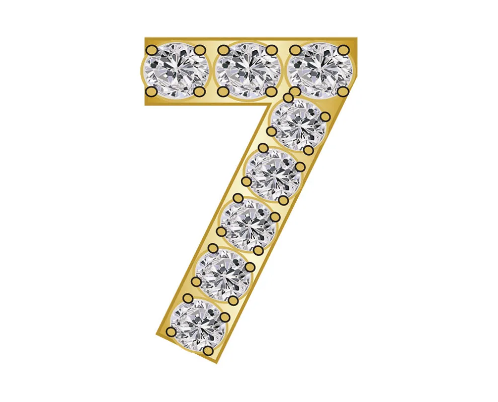 Pavé Number Icon - 7 sold by BaubleBar