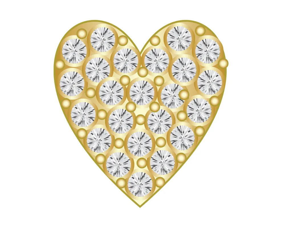 Pavé Motif Icon - Heart sold by BaubleBar