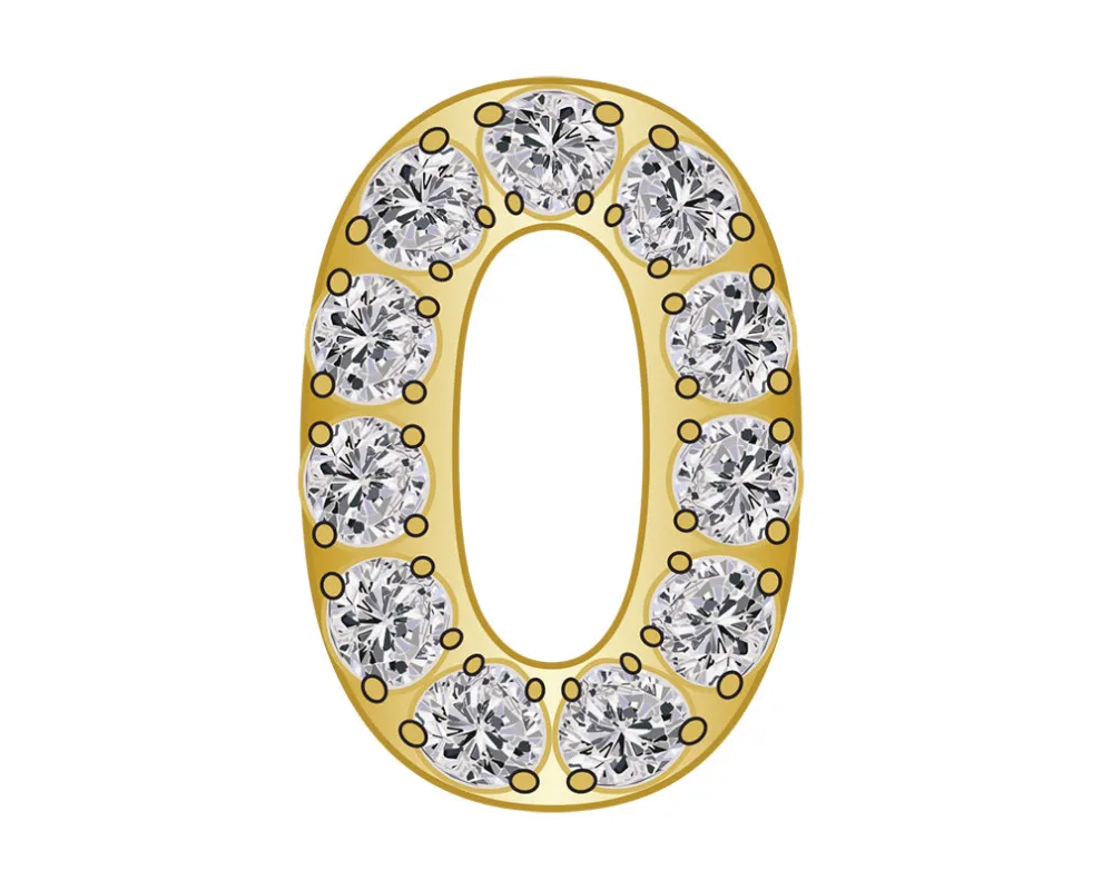 Pavé Number Icon - 0 sold by BaubleBar