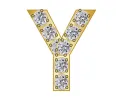Pavé Initial Icon - Y sold by BaubleBar