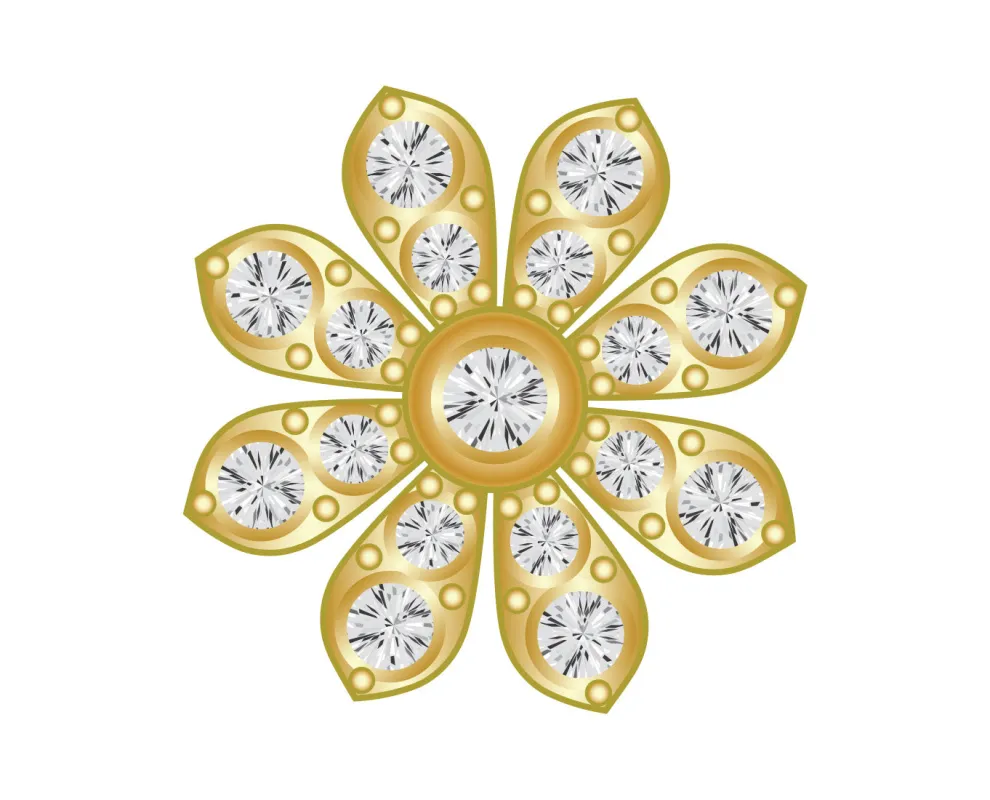 Pavé Motif Icon - Flower sold by BaubleBar