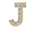 Pavé Initial Icon - J sold by BaubleBar