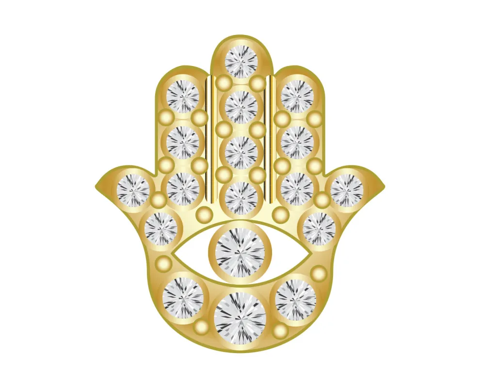 Pavé Motif Icon - Hamsa sold by BaubleBar