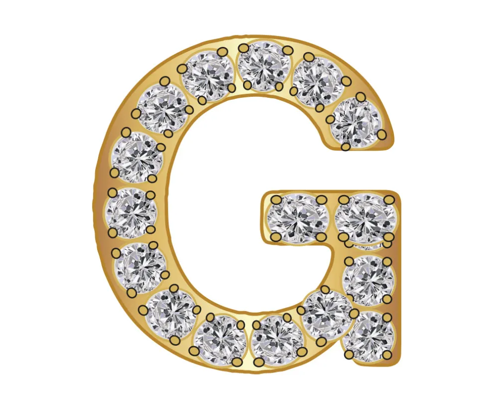 Pavé Initial Icon - G sold by BaubleBar