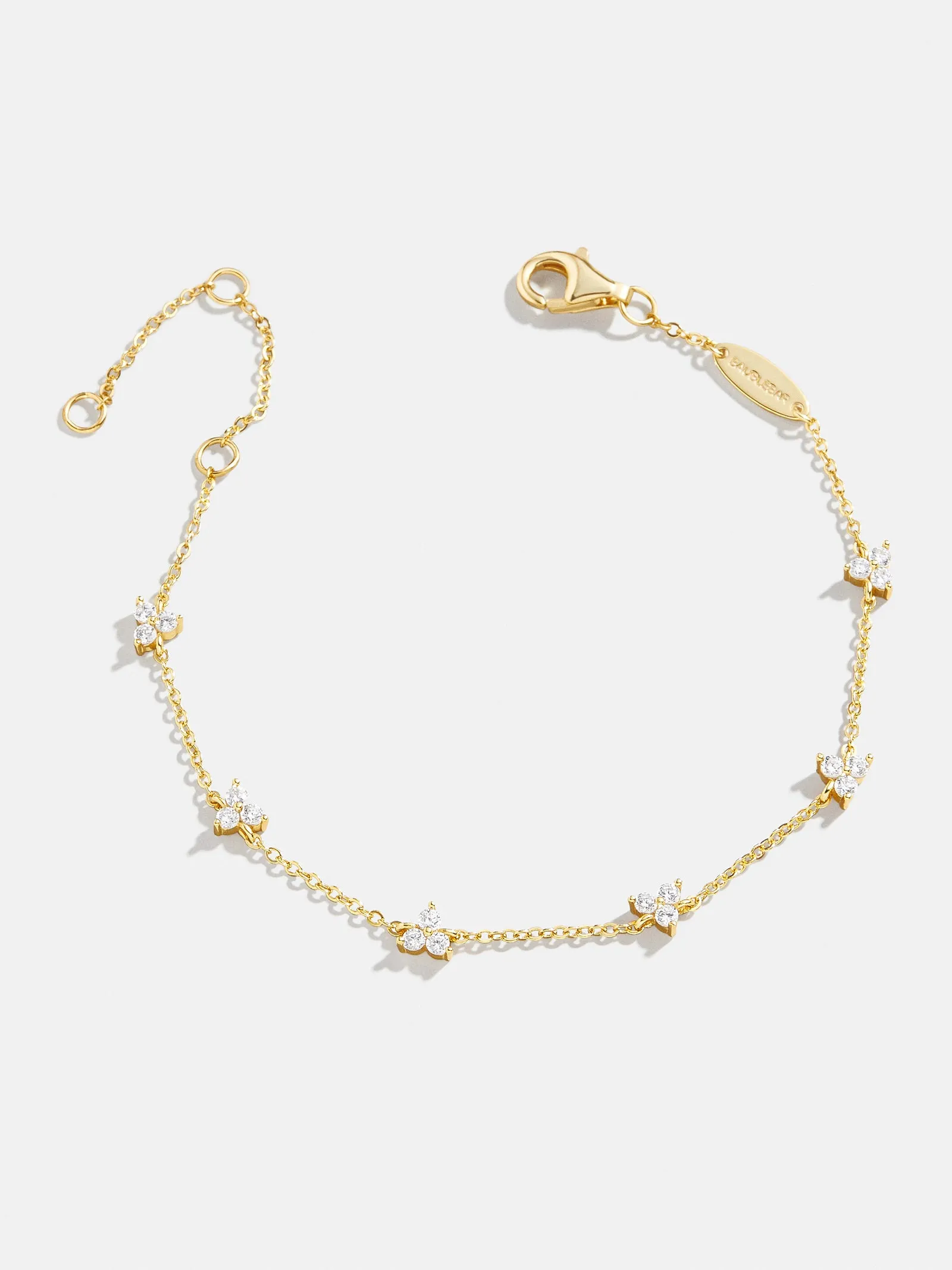 Sadira 18K Gold Bracelet - Flower Trio sold by BaubleBar product image thumbnail 3