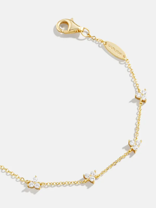 Sadira 18K Gold Bracelet - Flower Trio sold by BaubleBar
