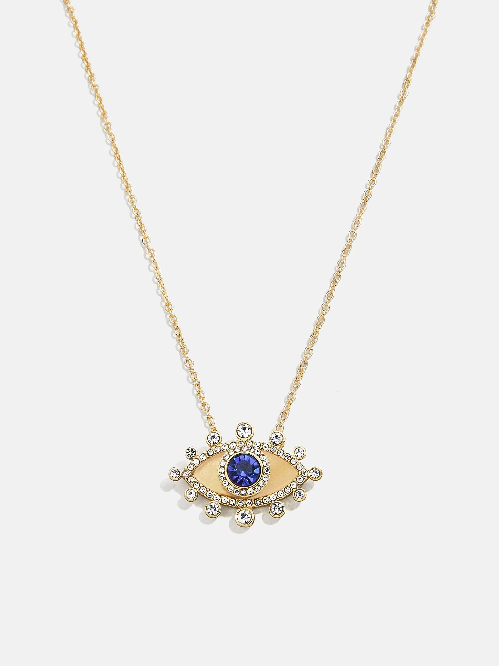 Elena Evil Eye Necklace - Gold/Blue sold by BaubleBar