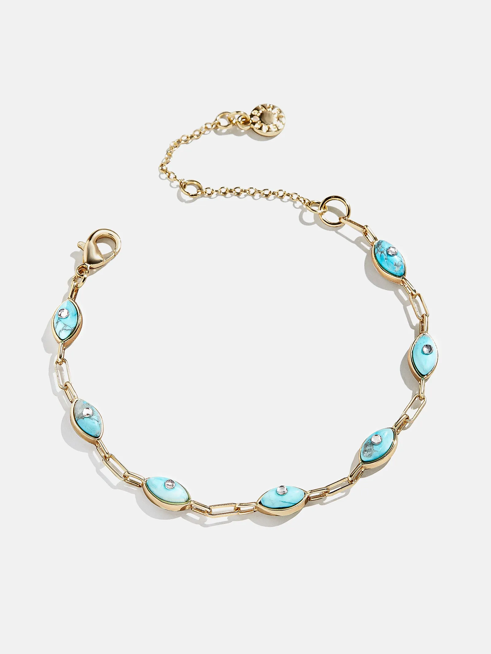 Yara Evil Eye Bracelet - Gold/Blue sold by BaubleBar product image thumbnail 3