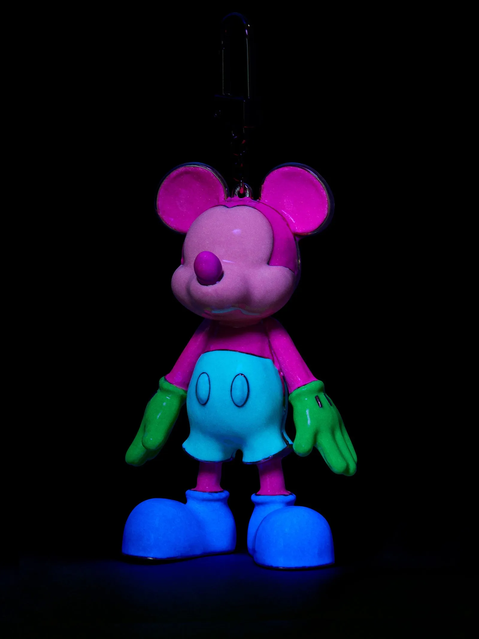 Mickey Mouse disney Bag Charm - Glow In The Dark Multi Colorblock sold by BaubleBar product image thumbnail 5