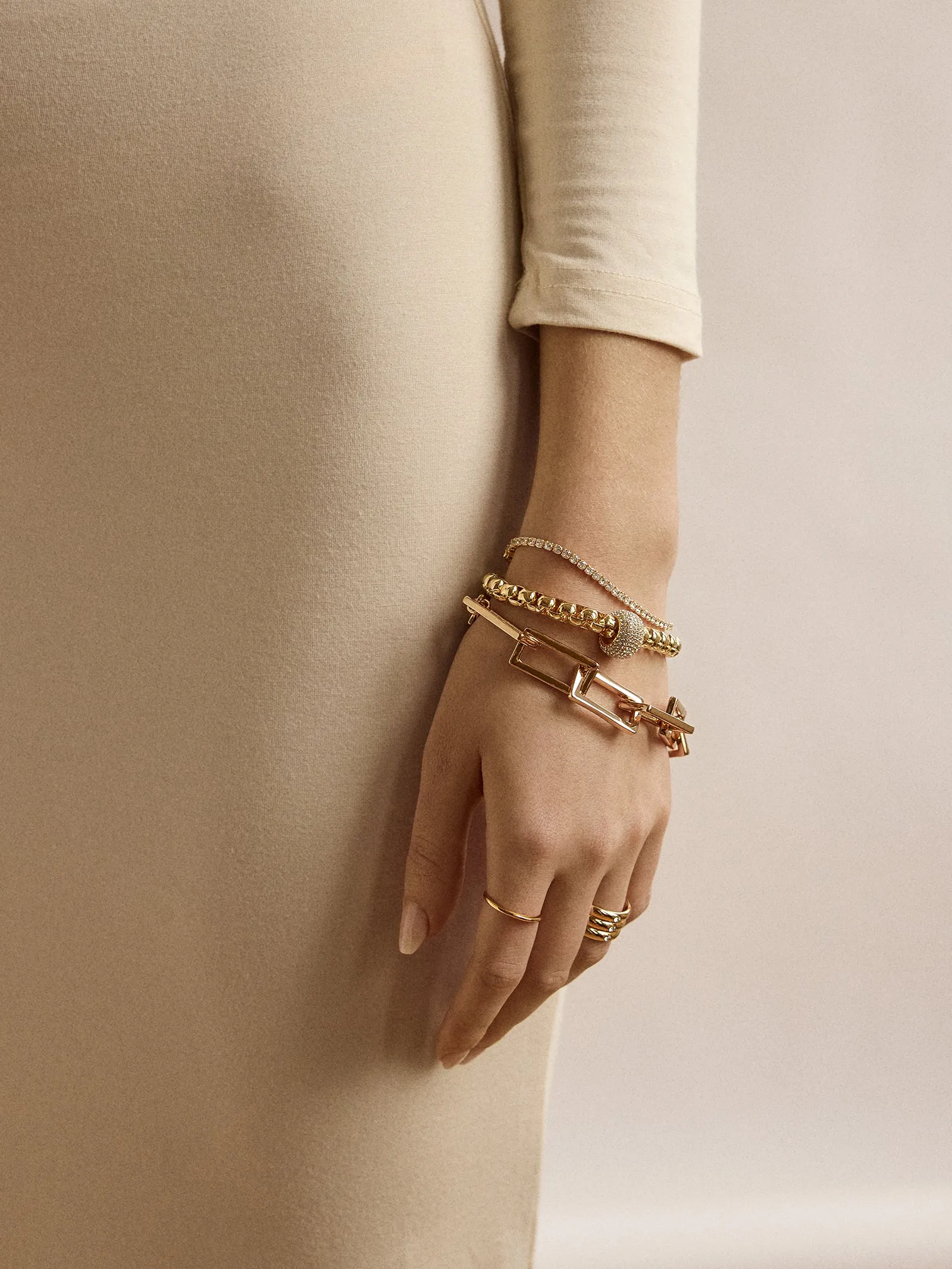 Mila Bracelet - Gold sold by BaubleBar product image thumbnail 2