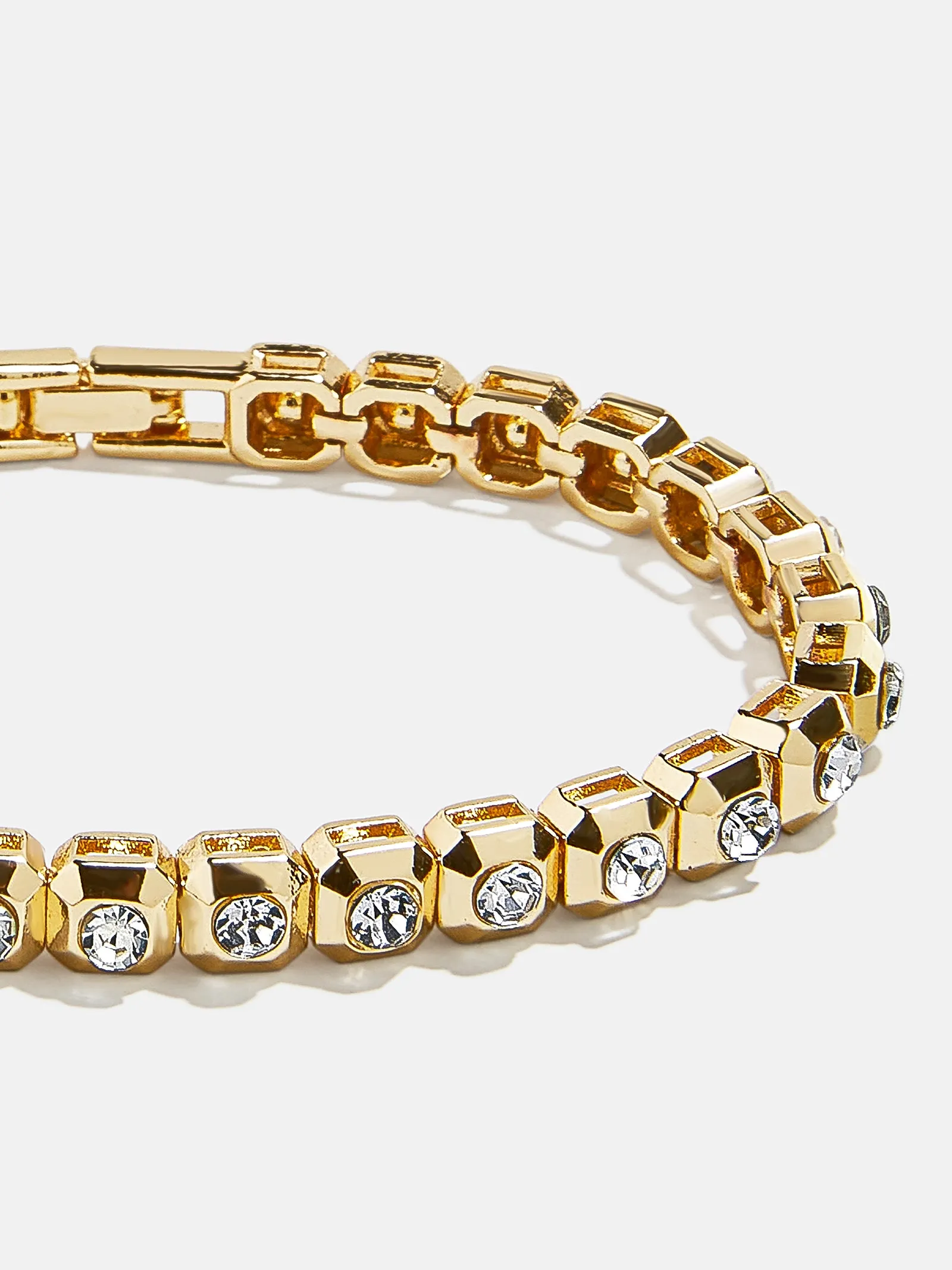 Megan Tennis Bracelet - Gold/Pavé sold by BaubleBar