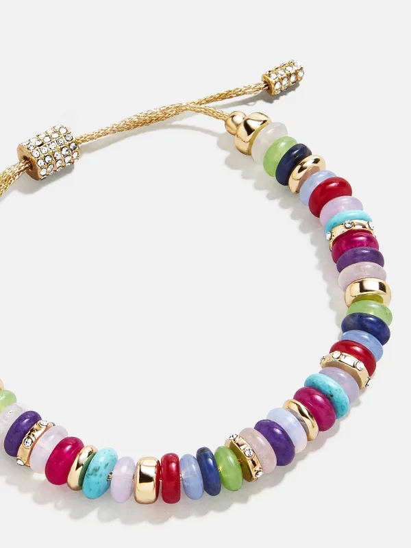 Paola Semi-Precious Bracelet - Gold/Multi sold by BaubleBar