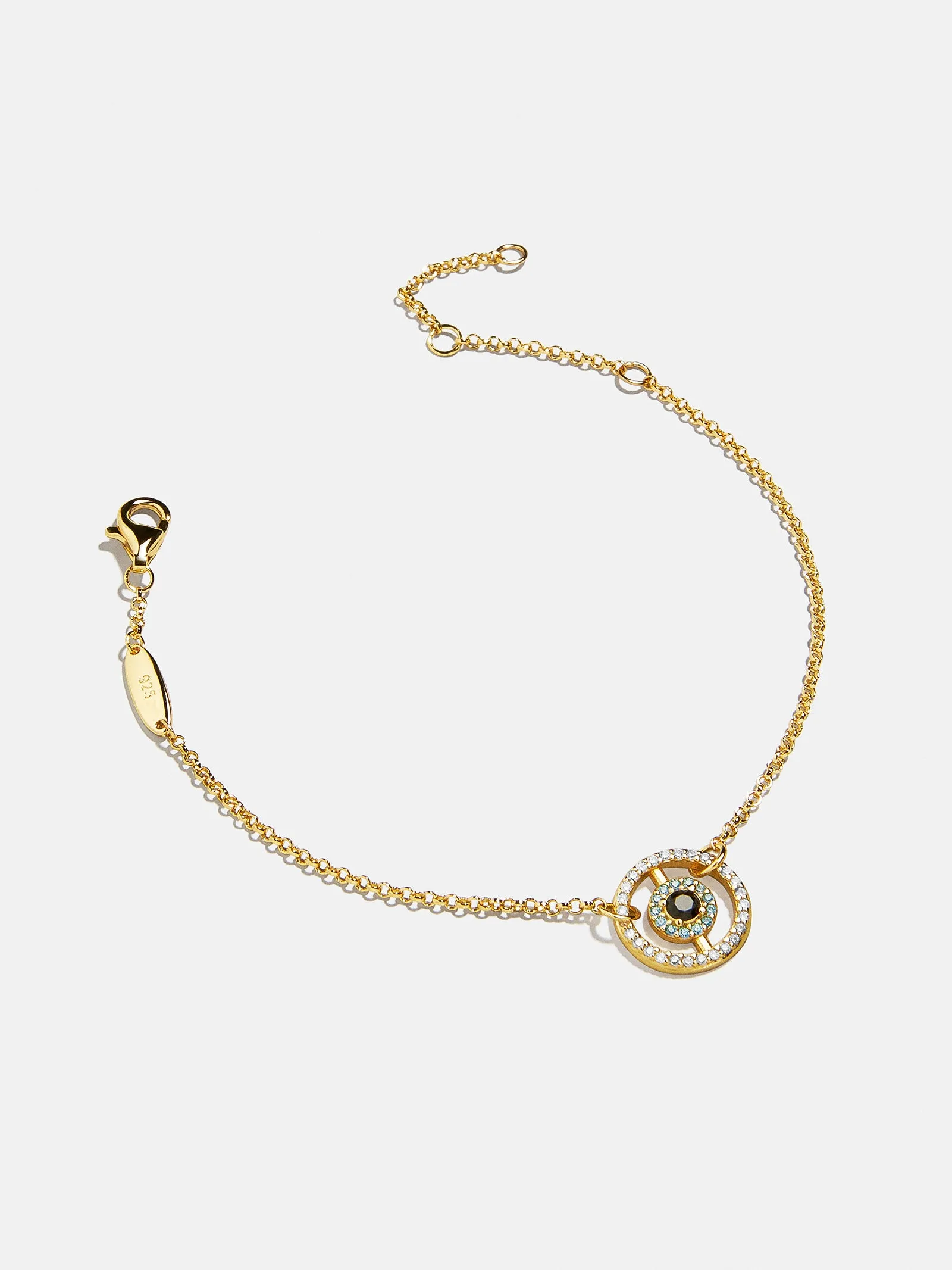 Sabrina 18K Gold Motif Bracelet - Evil Eye sold by BaubleBar product image thumbnail 3