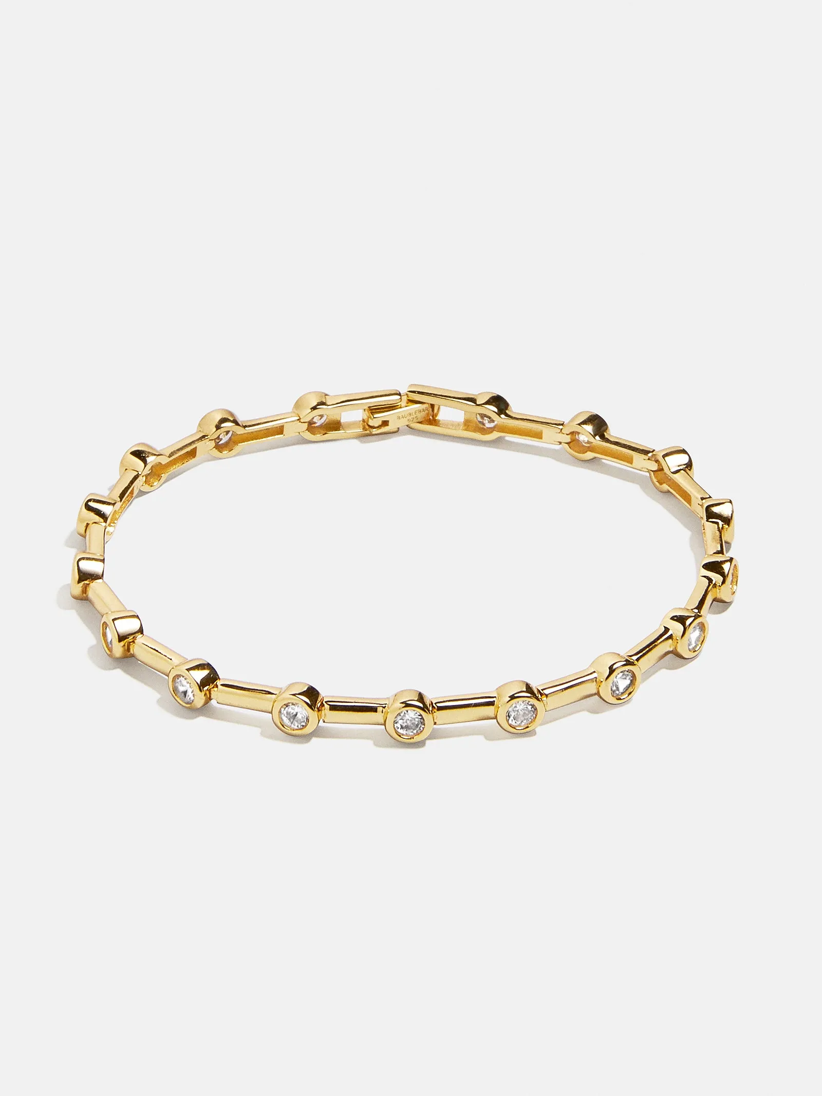 Eve 18K Gold Tennis Bracelet - Gold/Pavé sold by BaubleBar product image thumbnail 3