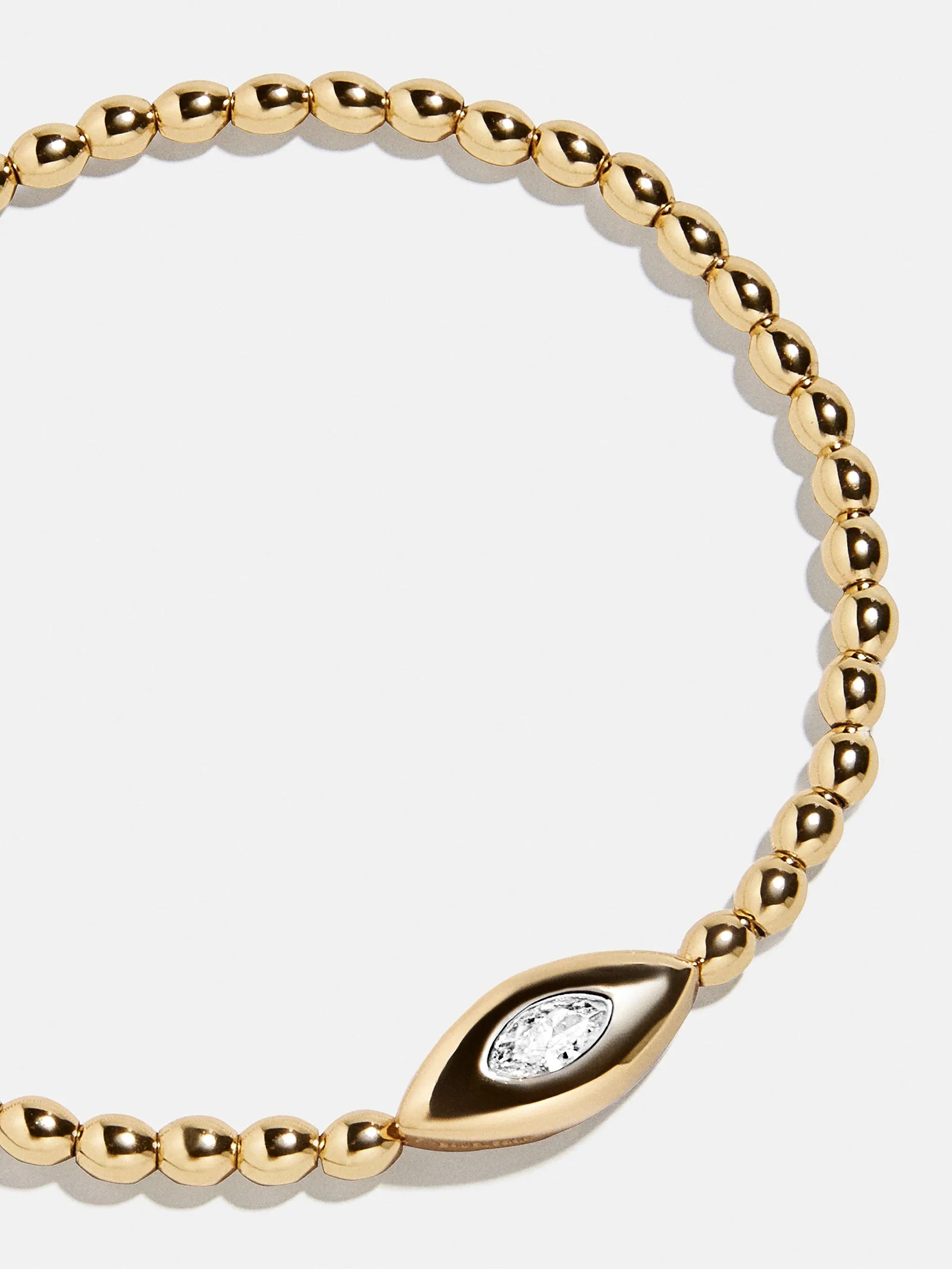 Silma 18K Gold Evil Eye Bracelet - Gold/Pavé sold by BaubleBar
