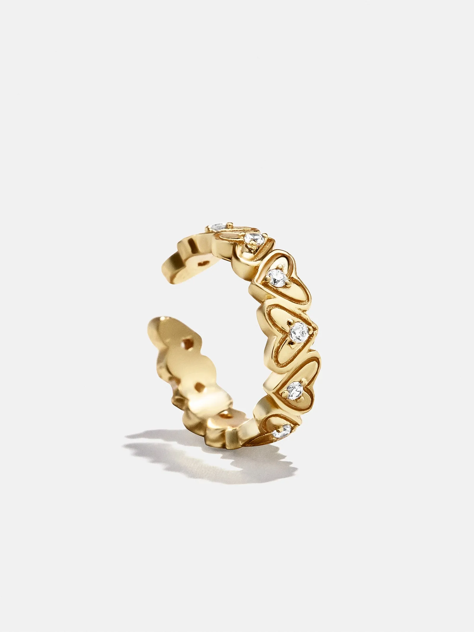 18K Gold Heart Ear Cuff - Heart sold by BaubleBar