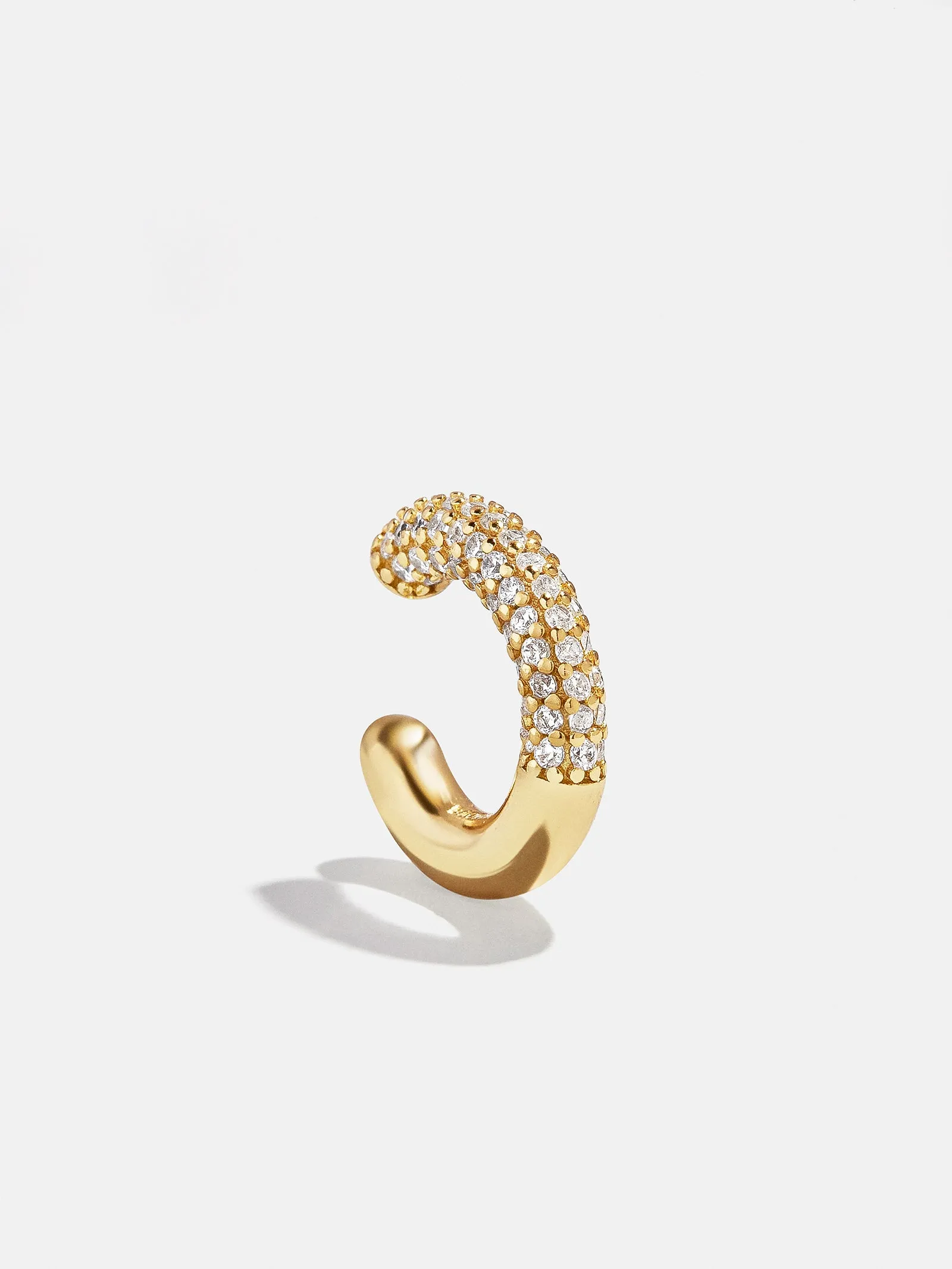 Demi 18K Gold Ear Cuff - Gold/Pavé sold by BaubleBar