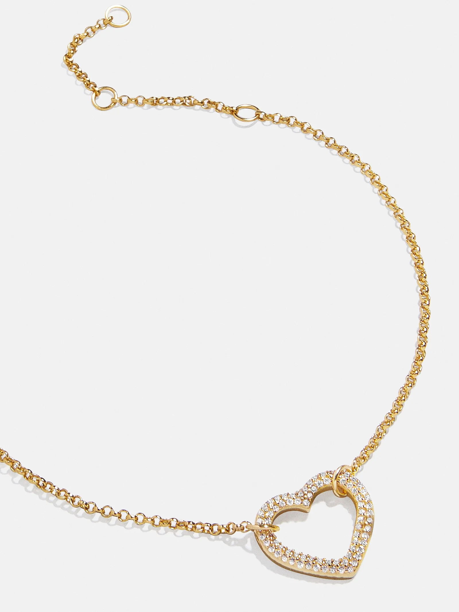 Sabrina 18K Gold Motif Bracelet - Heart sold by BaubleBar