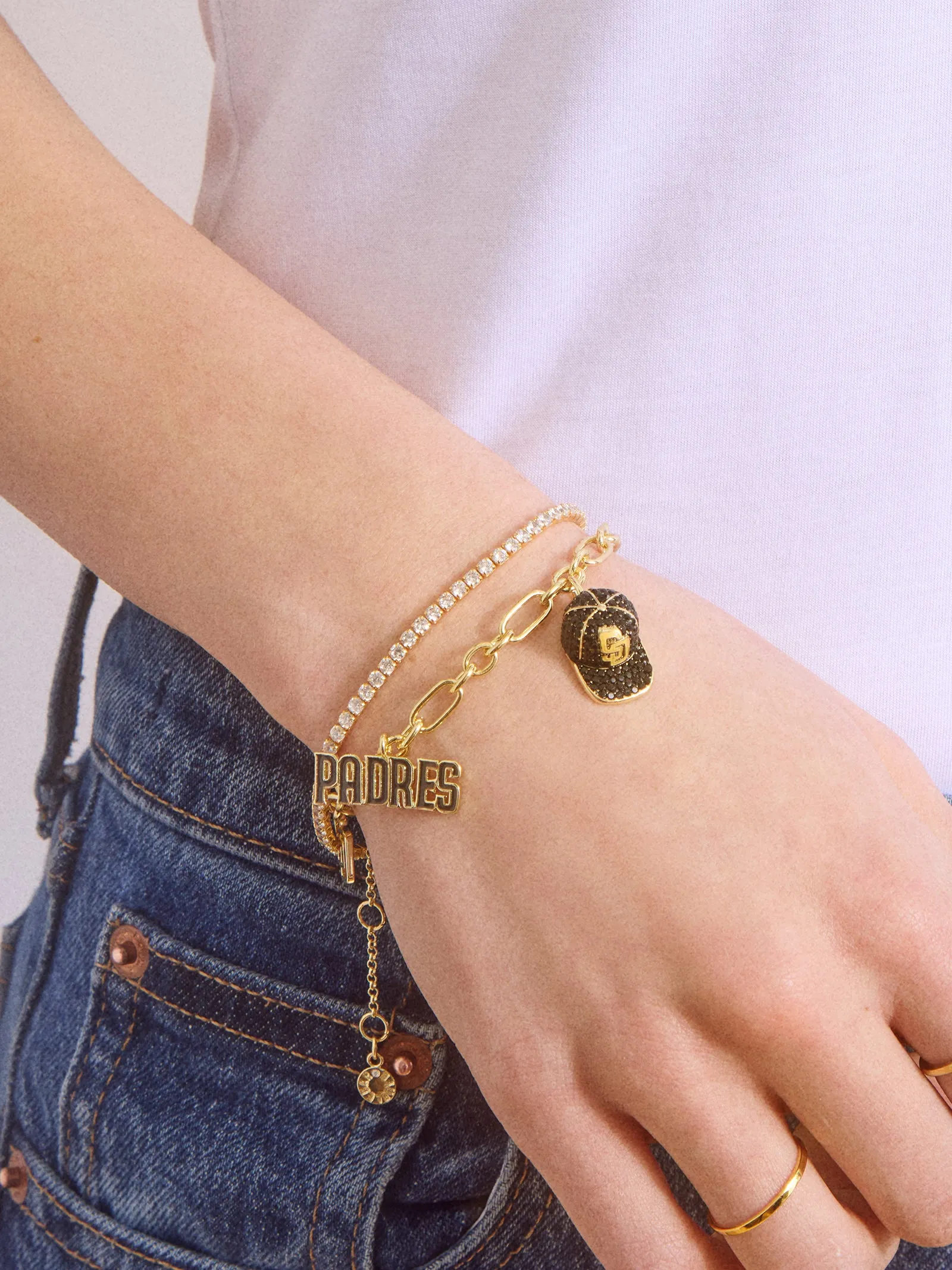 MLB Charm Bracelet - San Diego Padres sold by BaubleBar product image thumbnail 2