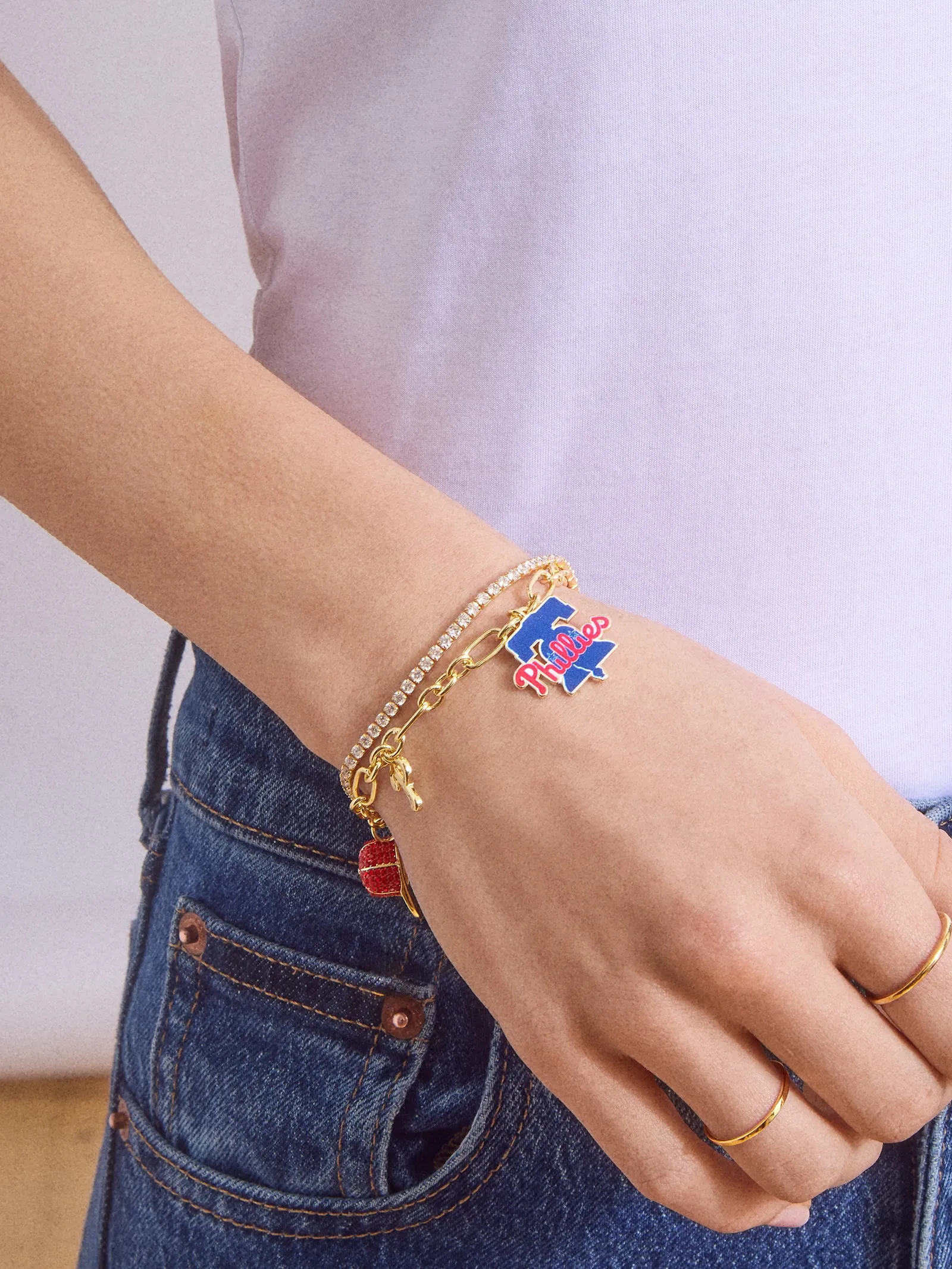 MLB Charm Bracelet - Philadelphia Phillies sold by BaubleBar product image thumbnail 2