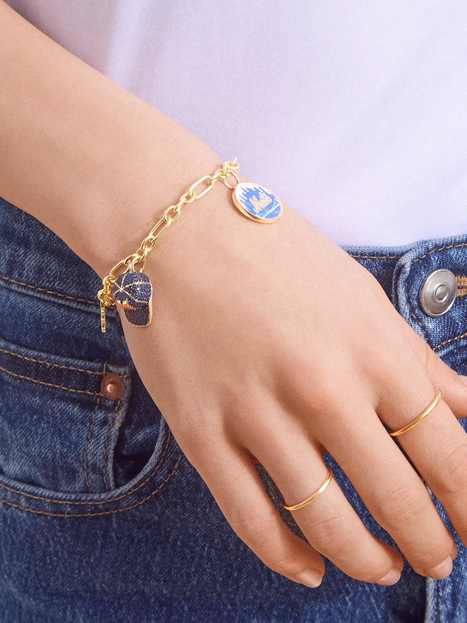 MLB Charm Bracelet - New York Mets sold by BaubleBar product image thumbnail 2