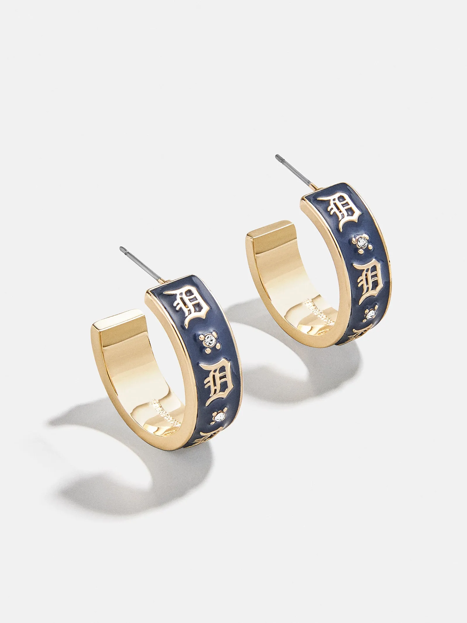 WEAR By Erin Andrews X BaubleBar Detroit Tigers Enamel Hoop Earrings - Detroit Tigers sold by BaubleBar