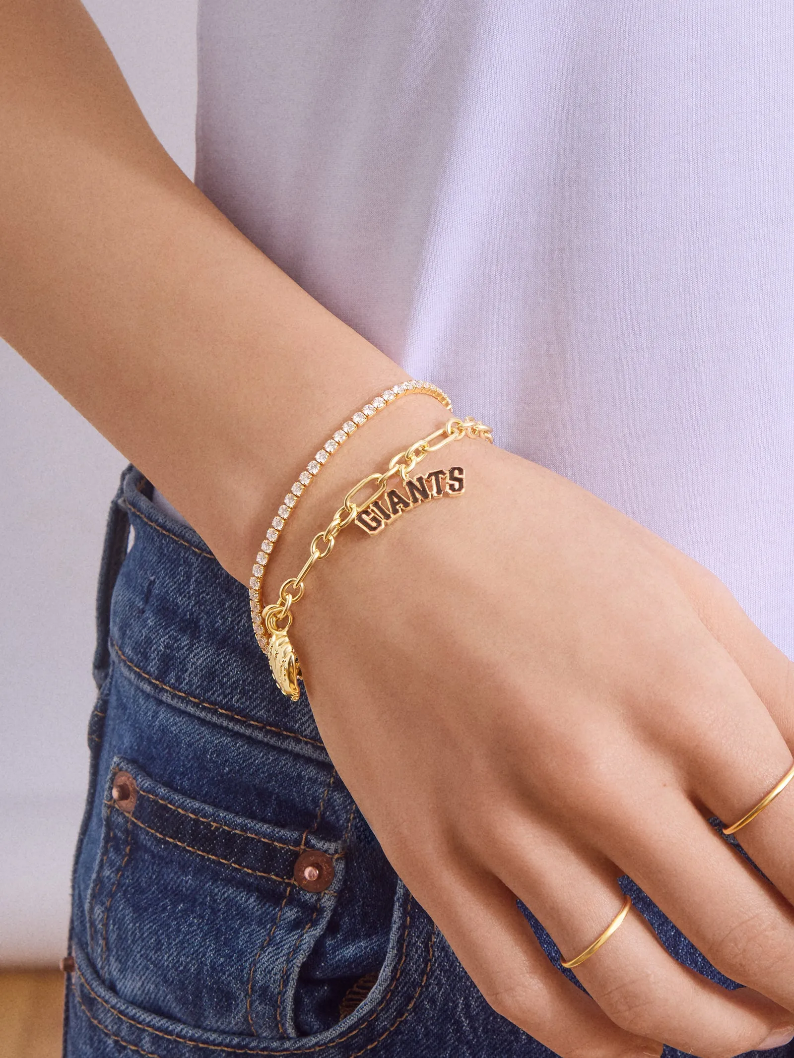 MLB Charm Bracelet - San Francisco Giants sold by BaubleBar product image thumbnail 2