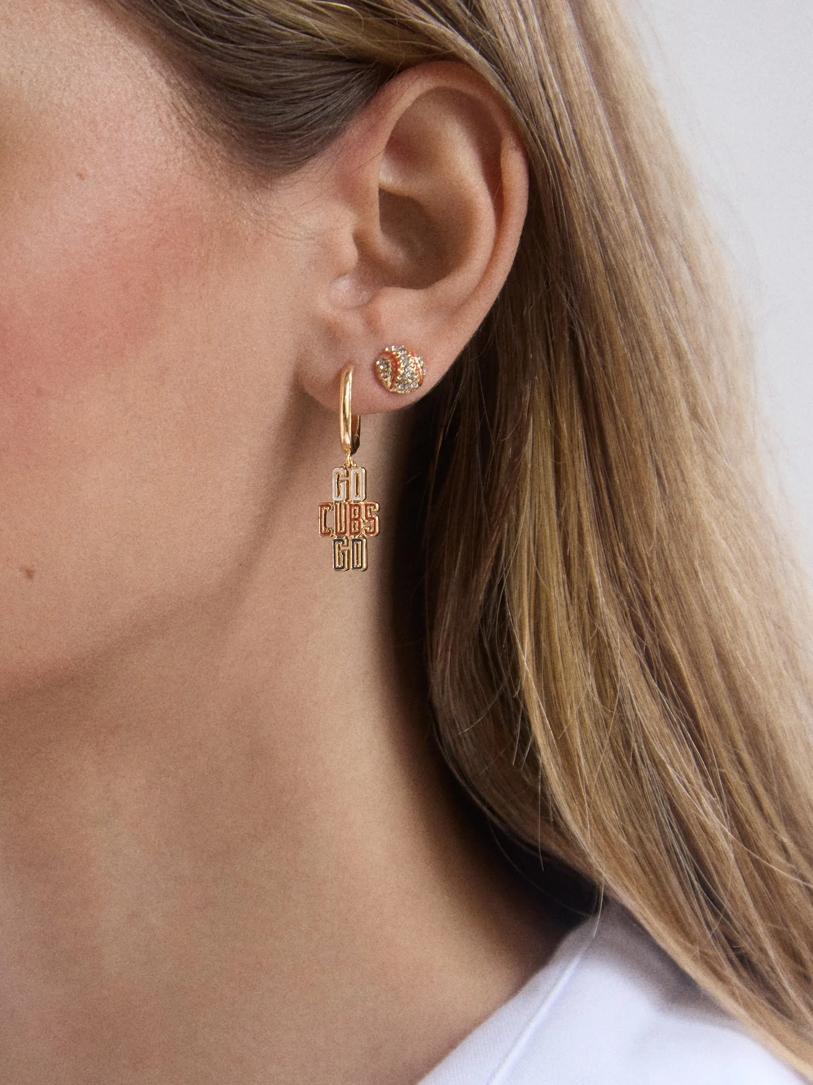 MLB Earring Set - Chicago Cubs sold by BaubleBar product image thumbnail 2