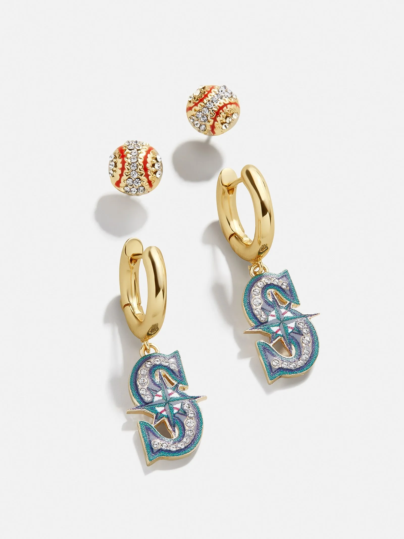 MLB Earring Set - Seattle Mariners sold by BaubleBar