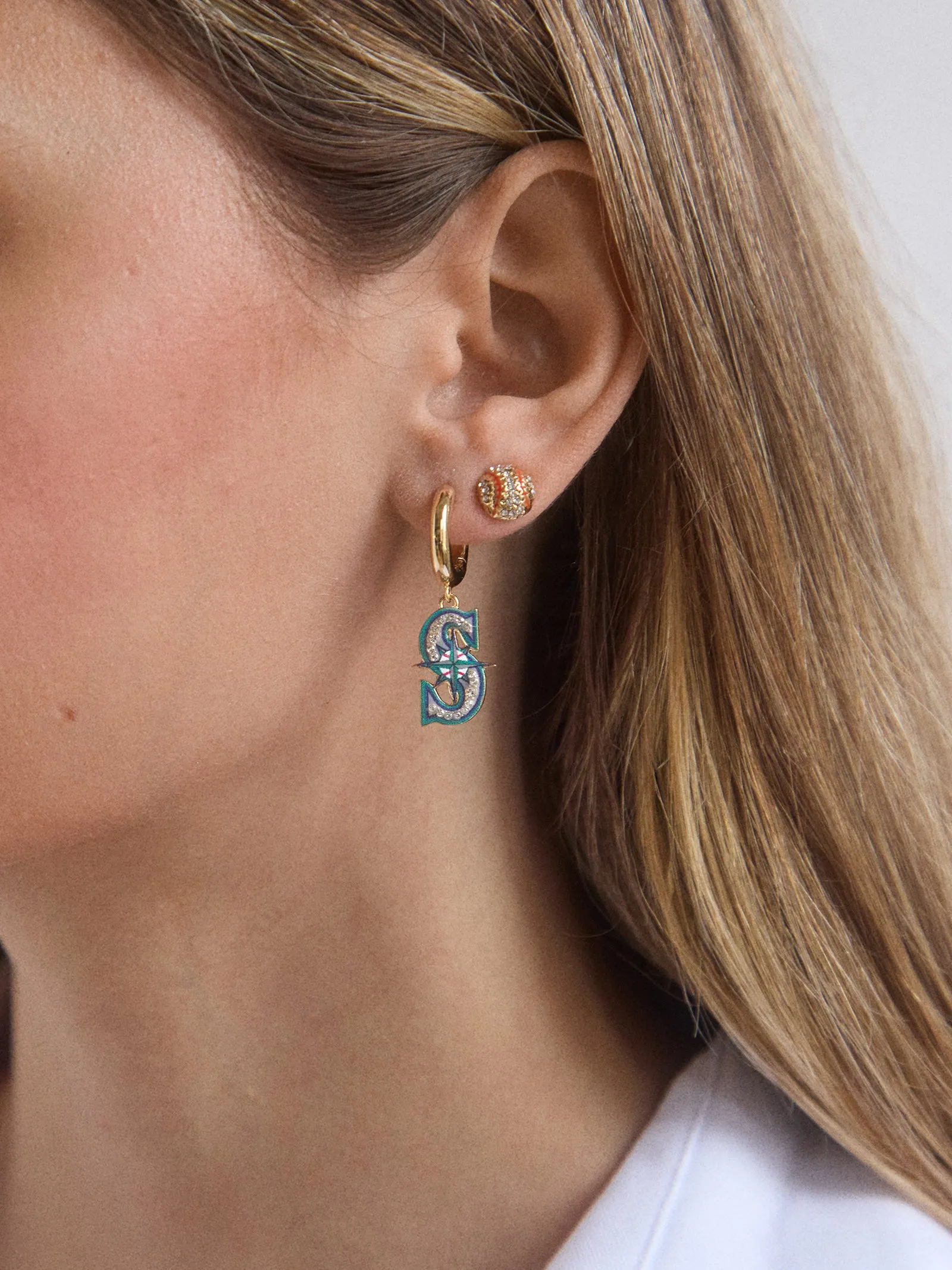 MLB Earring Set - Seattle Mariners sold by BaubleBar product image thumbnail 2