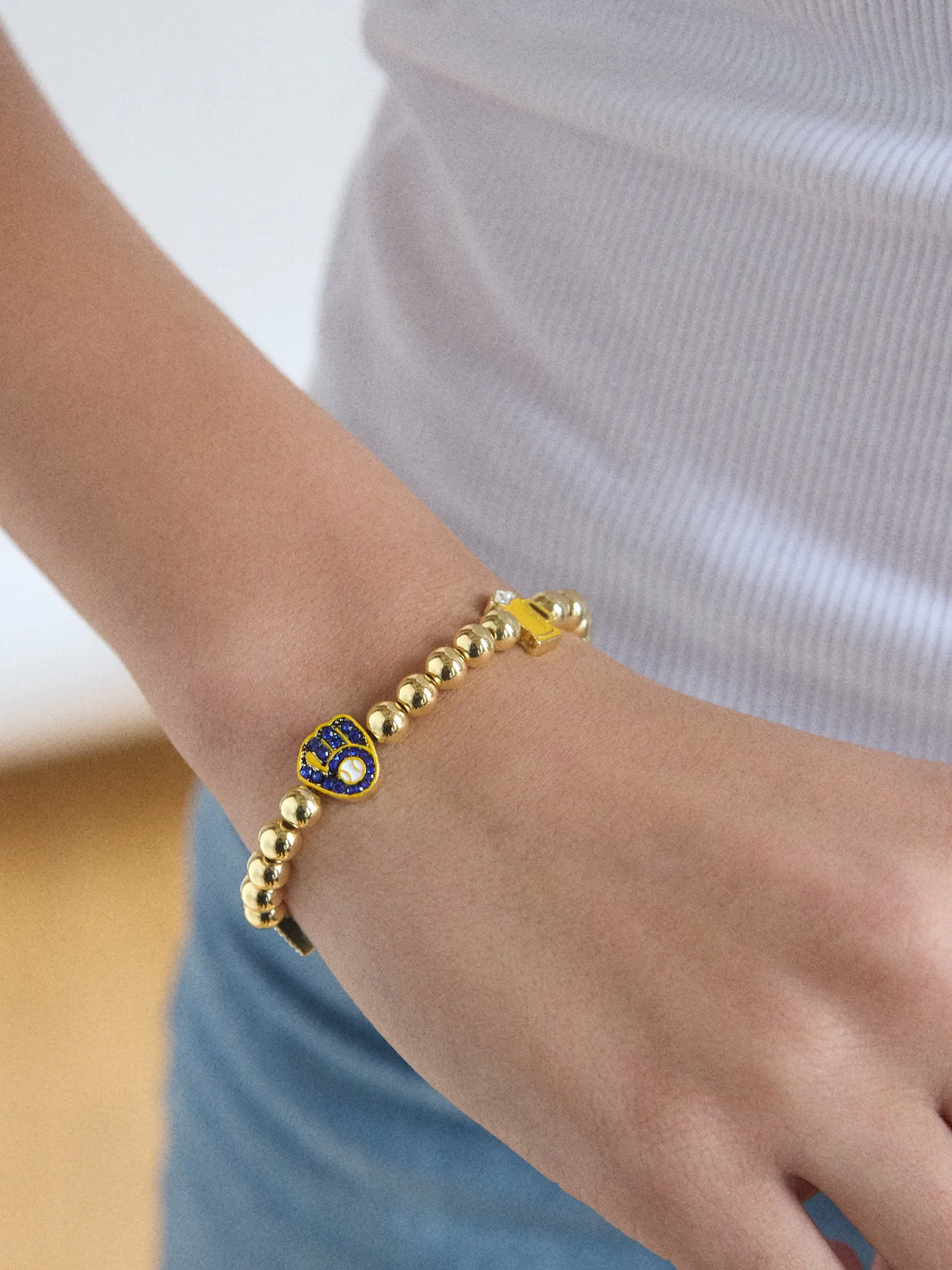 MLB Pisa Charm Bracelet - Milwaukee Brewers sold by BaubleBar product image thumbnail 2