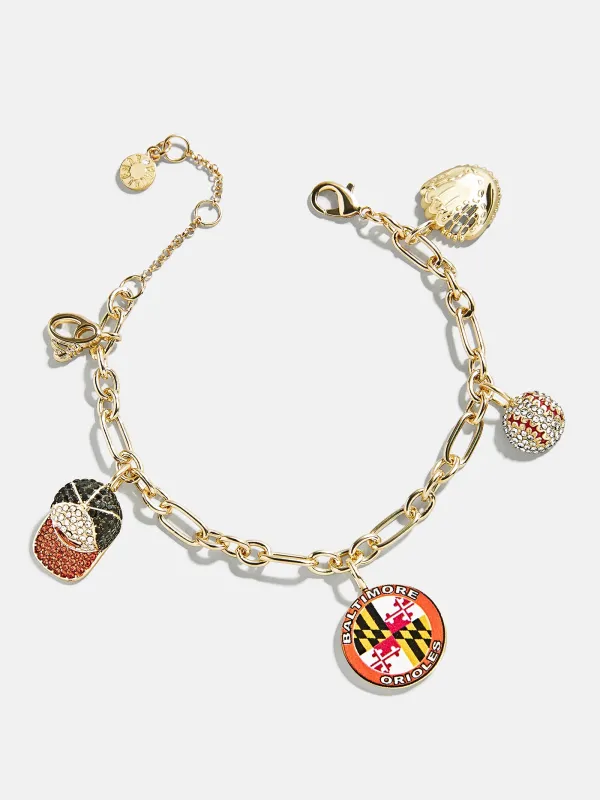 MLB Charm Bracelet - Baltimore Orioles sold by BaubleBar