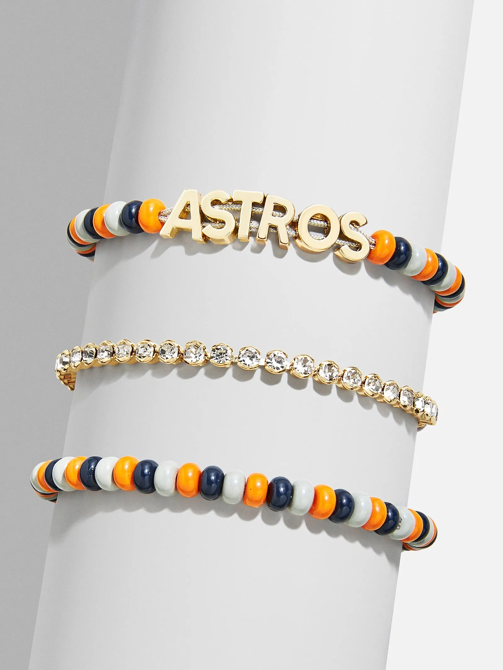 WEAR By Erin Andrews x BaubleBar Houston Astros Bracelet Set - Houston Astros sold by BaubleBar