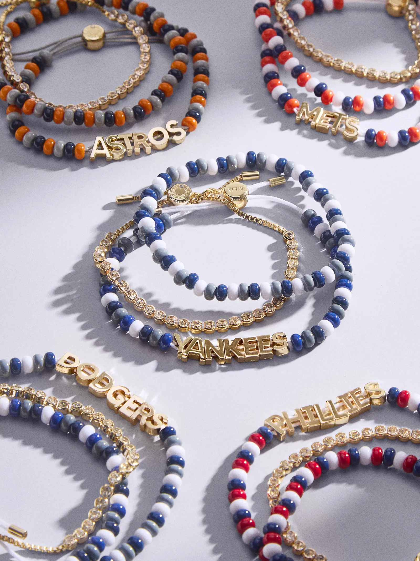 WEAR By Erin Andrews x BaubleBar New York Yankees Bracelet Set - New York Yankees sold by BaubleBar
