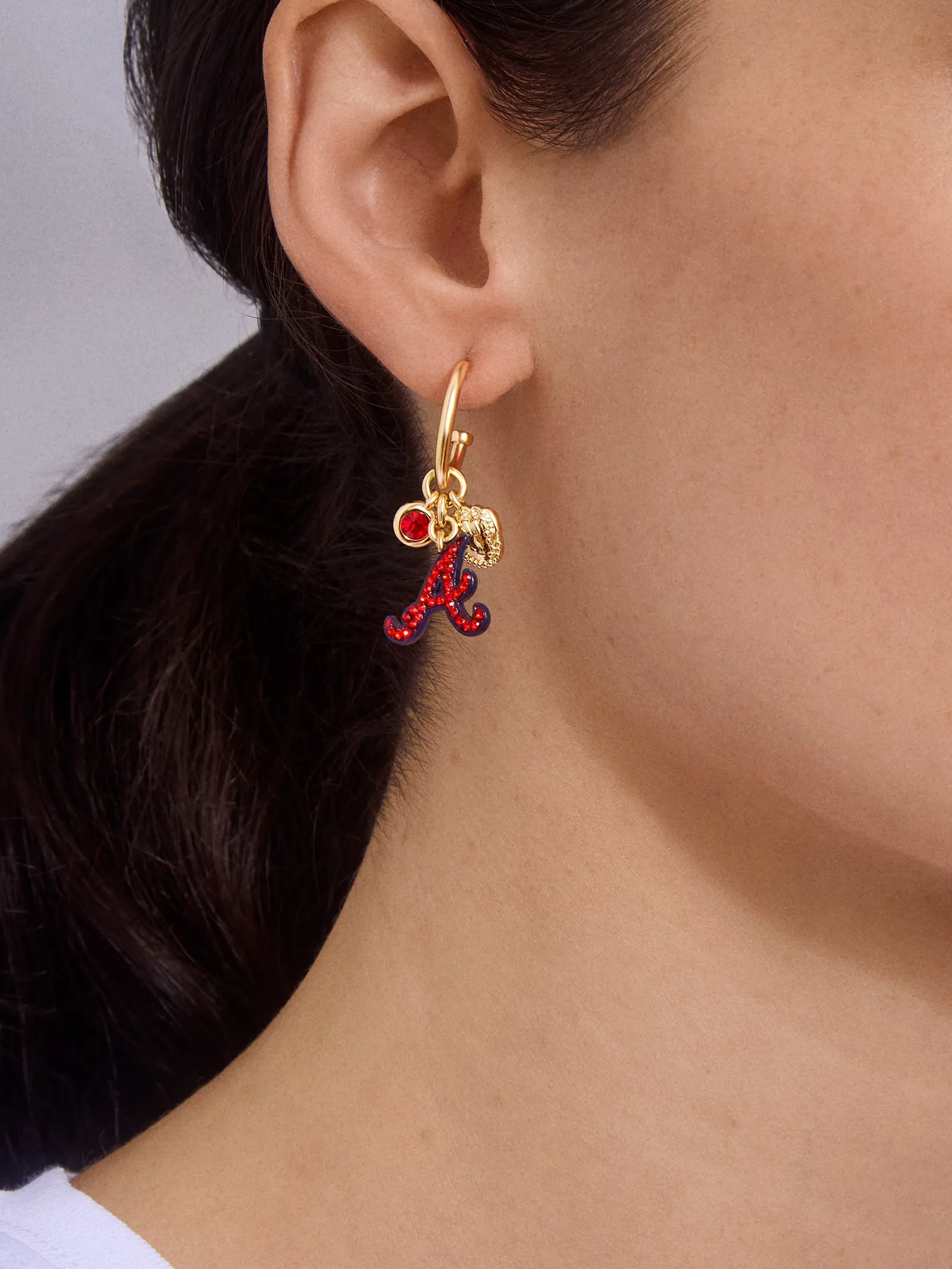 MLB Charm Earrings - Atlanta Braves sold by BaubleBar product image thumbnail 2