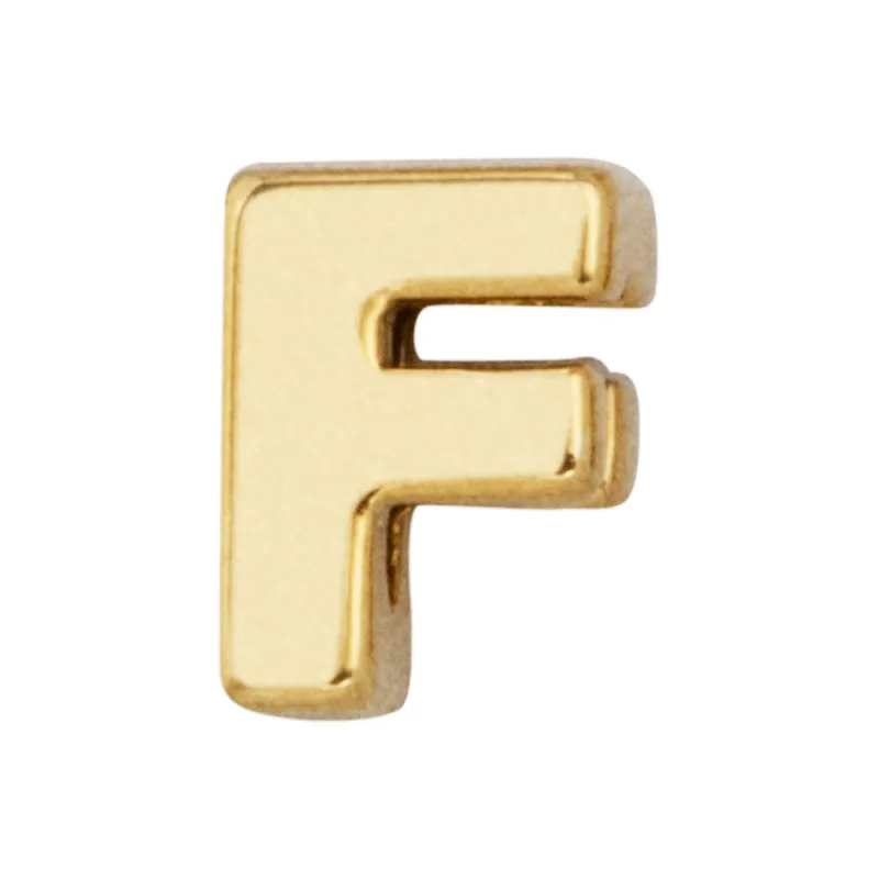 Classic Initial Bead -- F sold by BaubleBar