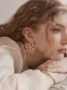 Flora Statement Earrings - Gold/Pavé sold by BaubleBar