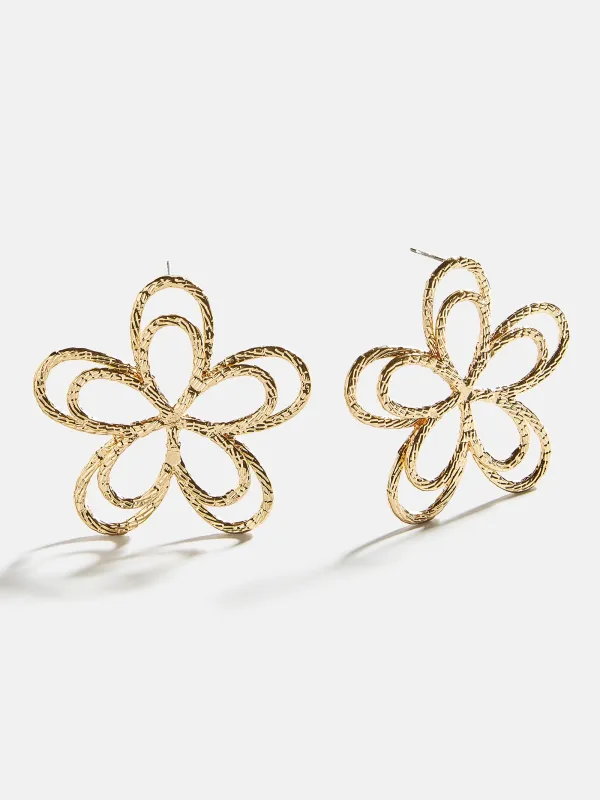 Flora Statement Earrings - Gold/Pavé sold by BaubleBar