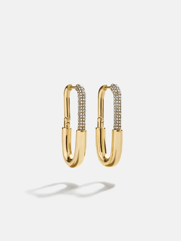 Liza Hoop Earrings - Large sold by BaubleBar