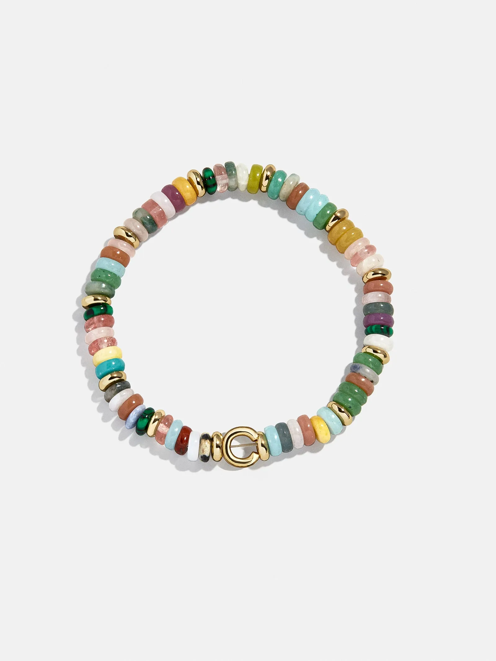 Amaris Semi-Precious Initial Bracelet - Gold/Multi sold by BaubleBar product image thumbnail 5