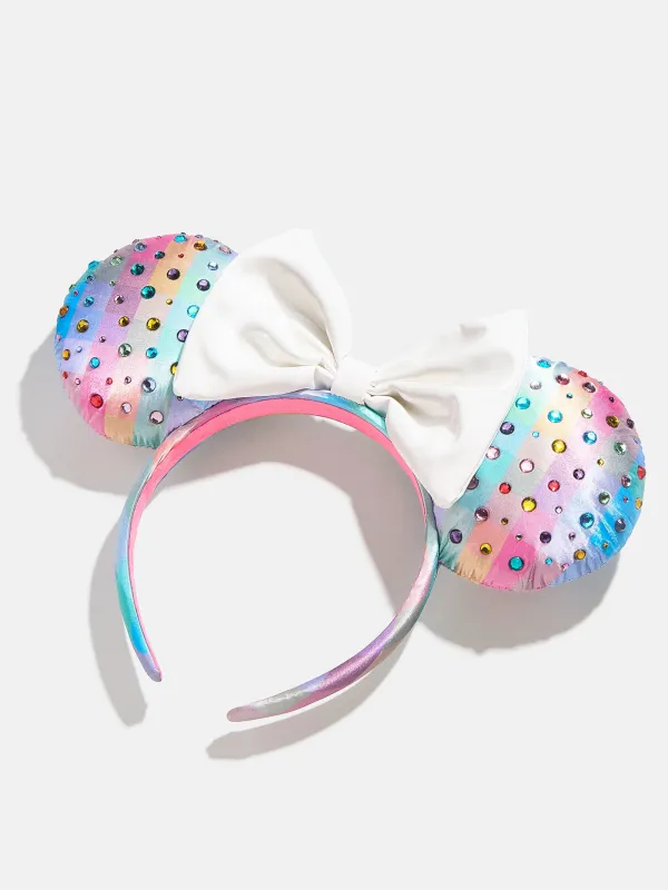 Disney Minnie Pastel Rainbow Ears - Minnie Mouse Pastel Rainbow Ears sold by BaubleBar